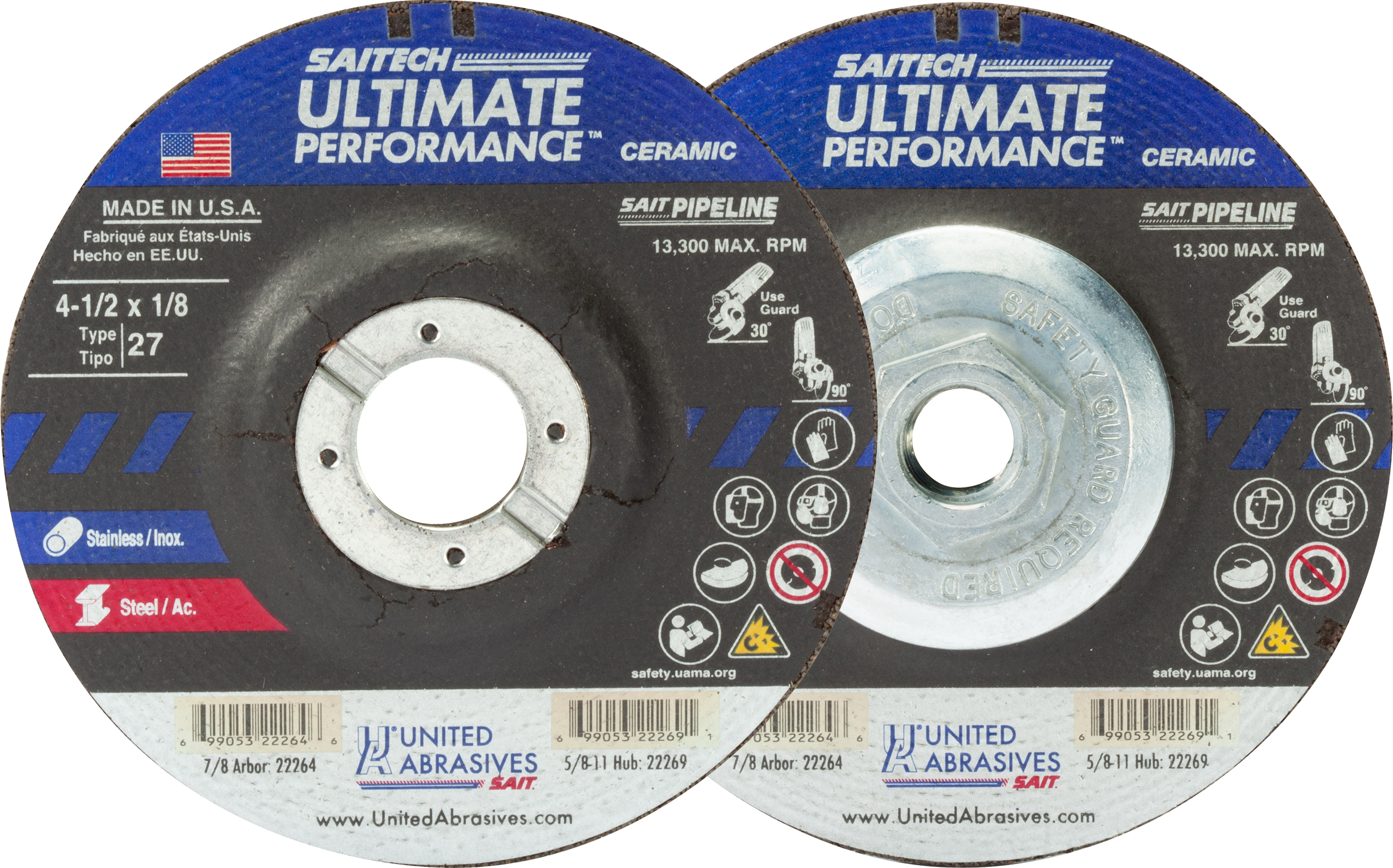 DT 5 X 1/8 X 5/8-11 SAITPIPE - Grinding Wheels